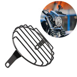 Maxbell 5.75" Motorcycle Headlamp Mesh Grill Guard Protective for Modification Vertical net