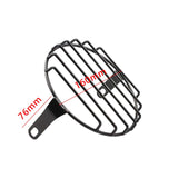 Maxbell 5.75" Motorcycle Headlamp Mesh Grill Guard Protective for Modification Vertical net