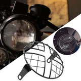 Maxbell 5.75" Motorcycle Headlamp Mesh Grill Guard Protective for Modification X shaped net