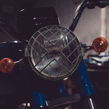 Maxbell 5.75" Motorcycle Headlamp Mesh Grill Guard Protective for Modification X shaped net