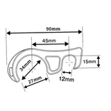 Maxbell Universal Motorcycle Buckle Brake Hook Dirt Motorcycle Accessories Street Black