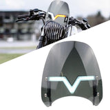 Maxbell Windshield Protector with Day Lights Windproof Replaces for #Motorcycle Black