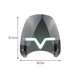 Maxbell Windshield Protector with Day Lights Windproof Replaces for #Motorcycle Black