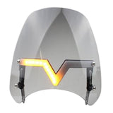 Maxbell Windshield Protector with Day Lights Windproof Replaces for #Motorcycle Smoky color