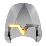 Maxbell Windshield Protector with Day Lights Windproof Replaces for #Motorcycle Smoky color