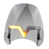 Maxbell Windshield Protector with Day Lights Windproof Replaces for #Motorcycle Smoky color