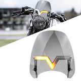 Maxbell Windshield Protector with Day Lights Windproof Replaces for #Motorcycle Smoky color