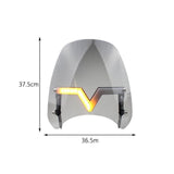 Maxbell Windshield Protector with Day Lights Windproof Replaces for #Motorcycle Smoky color