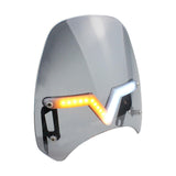 Maxbell Windshield Protector with Day Lights Windproof Replaces for #Motorcycle Smoky color