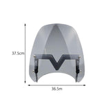 Maxbell Windshield Protector with Day Lights Windproof Replaces for #Motorcycle Gray