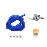 Maxbell Professional Gas Fuel Switch with Filter Fuel Line for Motorcycle Blue