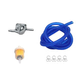 Maxbell Professional Gas Fuel Switch with Filter Fuel Line for Motorcycle Blue