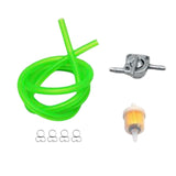 Maxbell Professional Gas Fuel Switch with Filter Fuel Line for Motorcycle Green