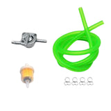 Maxbell Professional Gas Fuel Switch with Filter Fuel Line for Motorcycle Green