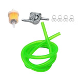 Maxbell Professional Gas Fuel Switch with Filter Fuel Line for Motorcycle Green