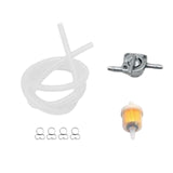 Maxbell Professional Gas Fuel Switch with Filter Fuel Line for Motorcycle Clear