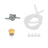 Maxbell Professional Gas Fuel Switch with Filter Fuel Line for Motorcycle Clear