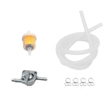 Maxbell Professional Gas Fuel Switch with Filter Fuel Line for Motorcycle Clear