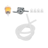 Maxbell Professional Gas Fuel Switch with Filter Fuel Line for Motorcycle Clear