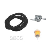 Maxbell Professional Gas Fuel Switch with Filter Fuel Line for Motorcycle Black