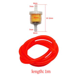 Maxbell Fuel Switch Valve Hose Line Easy Installation Accessories for Go Karts Red