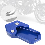 Maxbell CNC Side Stand Extension Pad Support Plate Extension Pad for Motorcycle Blue