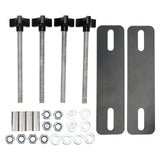 Maxbell Traction Boards Mounting Pins Kit Bracket Set 12-17cm Hole Spacing Car
