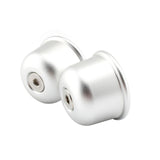 Maxbell 2 Pieces Handlebar Grips Caps for Triumph Scrambler 1200XC 2018-2022 Argent