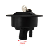 Maxbell Gravity Water Inlet Leakproof with Keys for Motorhome Camper Boat Black 28mm