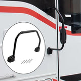 Maxbell RV Grab Handle Accessory ABS Assist Handle for Cargo Trailer RV Camper Black