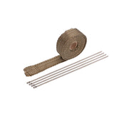 Maxbell Exhaust Pipe Heat Wrap with 4Pcs Ties Anti Scalding Heat Insulation Cloth