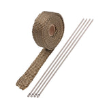 Maxbell Exhaust Pipe Heat Wrap with 4Pcs Ties Anti Scalding Heat Insulation Cloth