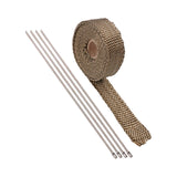 Maxbell Exhaust Pipe Heat Wrap with 4Pcs Ties Anti Scalding Heat Insulation Cloth
