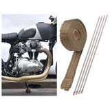Maxbell Exhaust Pipe Heat Wrap with 4Pcs Ties Anti Scalding Heat Insulation Cloth