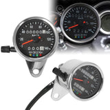 Maxbell Motorbicycle Instrument Digital Tachometer for Motorbike Modification Electroplated black