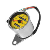 Maxbell Motorbicycle Instrument Digital Tachometer for Motorbike Modification Electroplated yellow