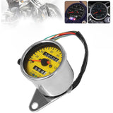 Maxbell Motorbicycle Instrument Digital Tachometer for Motorbike Modification Electroplated yellow