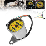 Maxbell Motorbicycle Instrument Digital Tachometer for Motorbike Modification Electroplated yellow