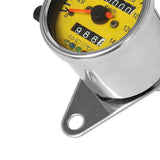 Maxbell Motorbicycle Instrument Digital Tachometer for Motorbike Modification Electroplated yellow