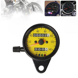Maxbell Motorbicycle Instrument Digital Tachometer for Motorbike Modification Black yellow