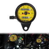 Maxbell Motorbicycle Instrument Digital Tachometer for Motorbike Modification Black yellow