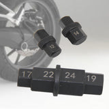 Maxbell Motorcycle Hex Axle Tool 12mm 14mm 17mm 19mm 22mm 24mm Heavy Duty Universal