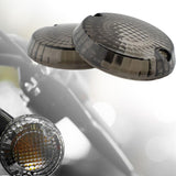 Maxbell 2x Turn Signal Lens Cover Acrylic for Yamaha V-Star 650 1100 Royal Star Smoked