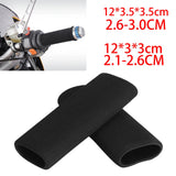 Maxbell 2Pcs Motorcycle Foam Handle Grip Covers Easy Installation Soft Replacement 27mm