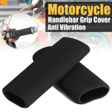Maxbell 2Pcs Motorcycle Foam Handle Grip Covers Easy Installation Soft Replacement 21mm