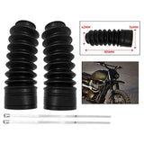 Maxbell 2 Pieces Front Fork Cover gaiter Boots for Triumph Bonneville T100 T120