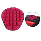 Maxbell Motorcycle Cushion Shock Resistant for Motorcycle Saddles Long Rides Red