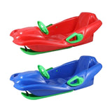 Maxbell Steerable Snow Sled Snow Tubes Sledding Heightened Back for Adults Kids Red