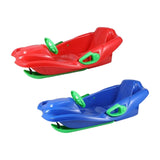 Maxbell Steerable Snow Sled Snow Tubes Sledding Heightened Back for Adults Kids Red