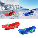 Maxbell Steerable Snow Sled Snow Tubes Sledding Heightened Back for Adults Kids Red